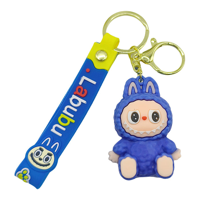 Wholesale Cartoon Sitting Keychain Cute Bucktooth Little Lamb Pendant Gift