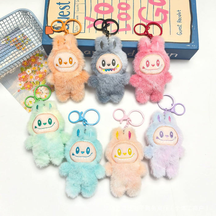 Wholesale Squeak pendant plush doll cartoon bag keychain souvenir small gift