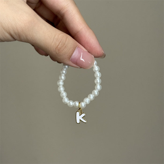 Wholesale Mini blind box pendant letter pearl necklace accessories doll clothes