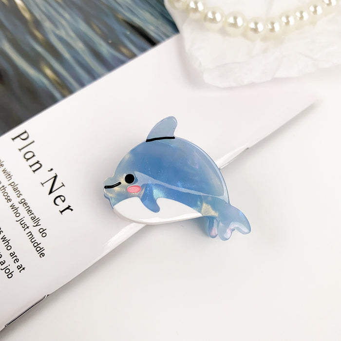 Wholesale Acetate Dolphin Hair Clip Ocean Conch Design Fashion Accessory Gift