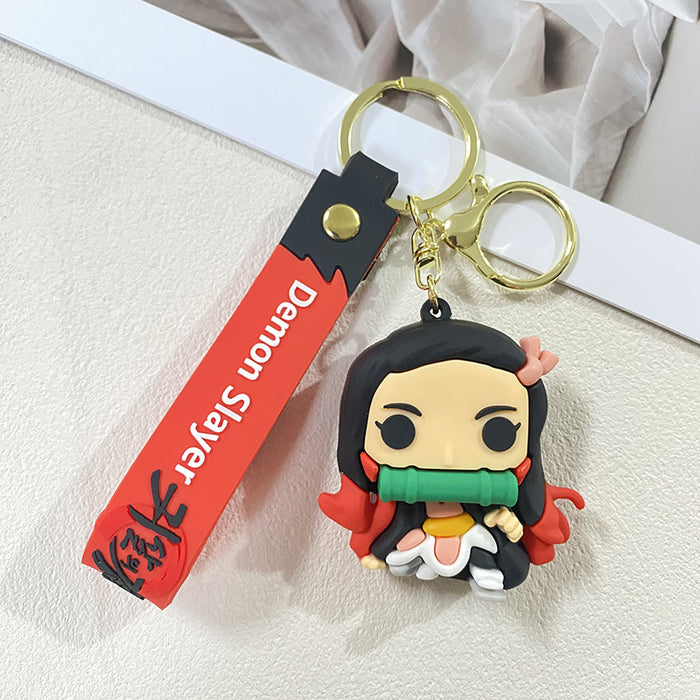 Wholesale Cute Anime Backpack Charm Keychain
