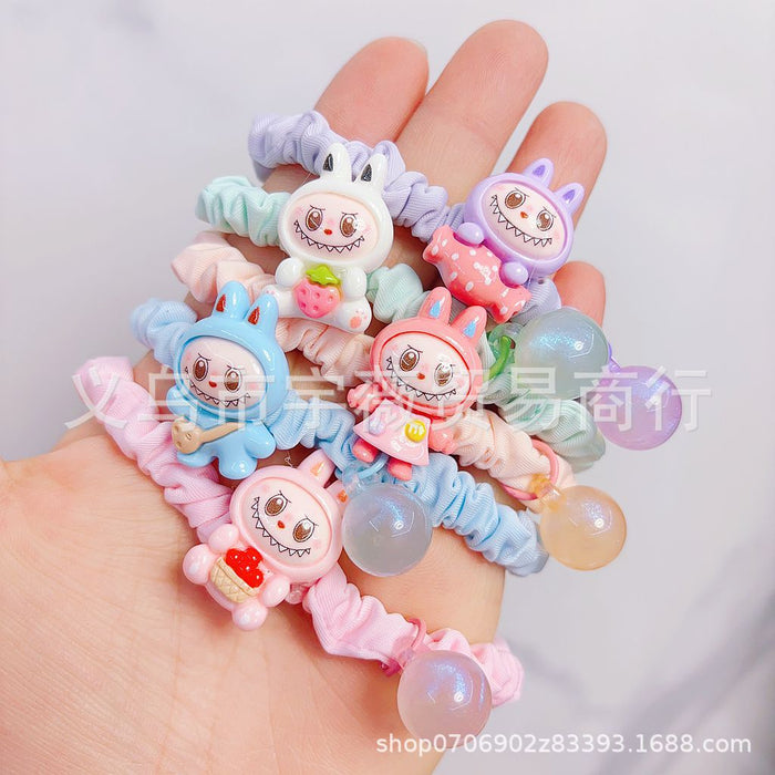 Wholesale 5pcs Leather Band Hair Rope Braided Hair Rope Hair Accessories for Women