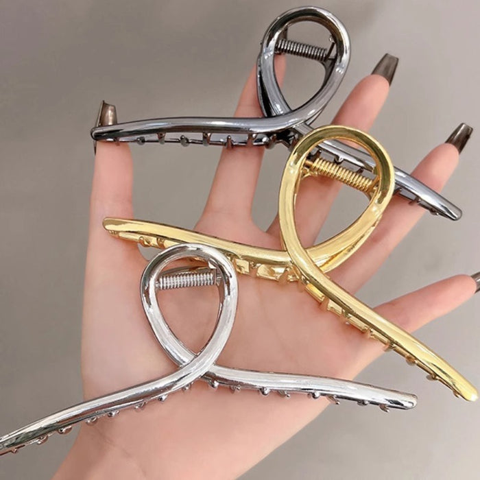 Wholesale Shark Clip Metal Oversized Grab Clip Hair Quantity Multi-Clip Hairpin Female