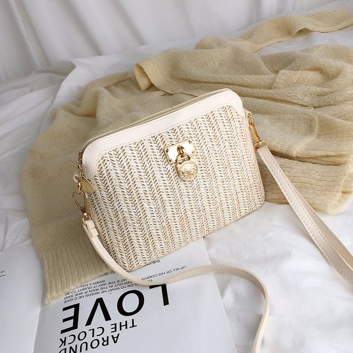 Wholesale Shell Straw Simple Shoulder Bag JDC-SD-SYuan005