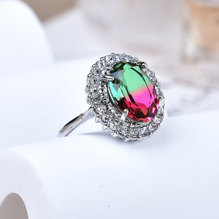 Wholesale New Open End Ring with High Grade Imitation of Ruby Ring