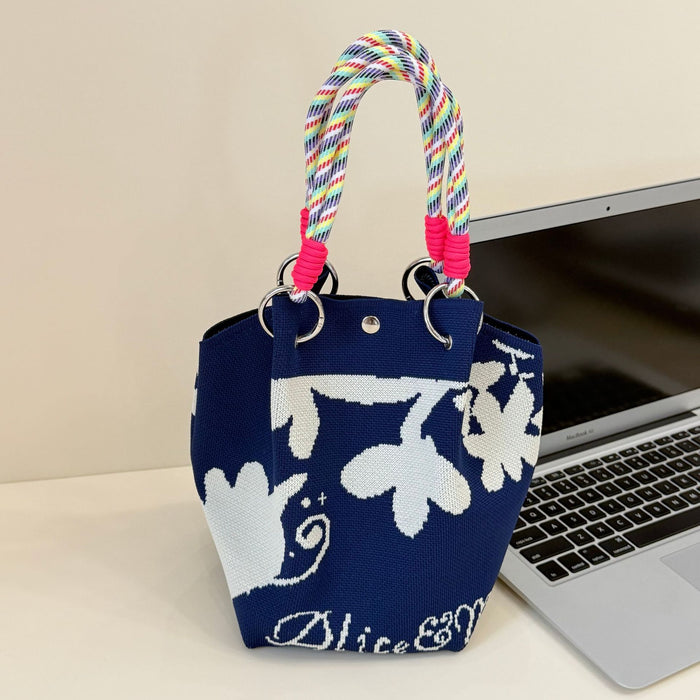 Wholesale Cartoon knitted bag large capacity vegetable basket