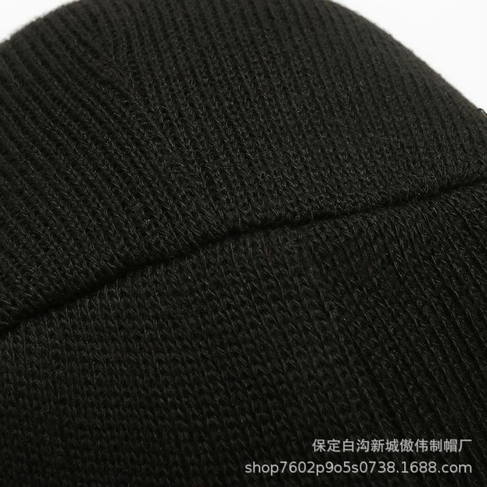 Wholesale Knitted hat, warm hood, autumn and winter outdoor cycling, windproof, ear protection, hole cap with fleece