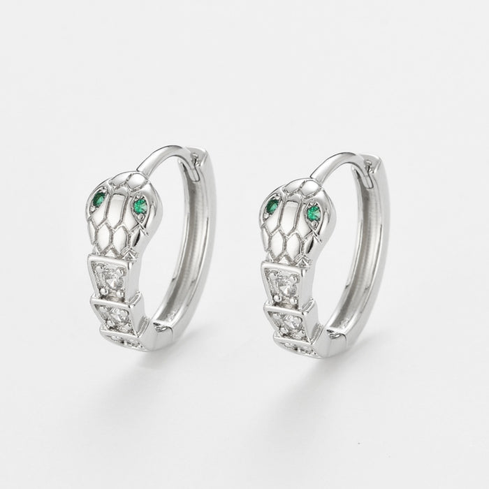 Wholesale Zircon snake bone earrings for women