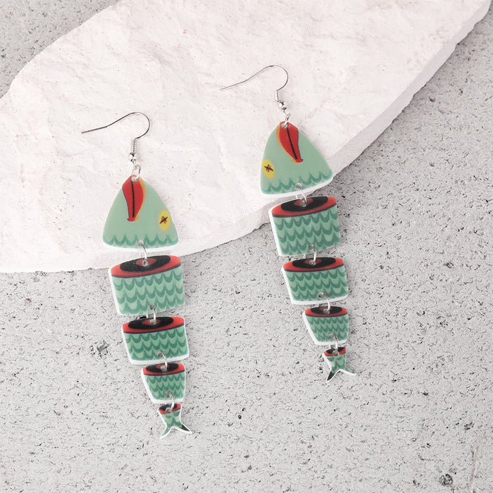 Wholesale personalized acrylic wooden earrings