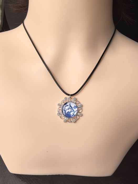 Wholesale Versatile hollow oval earrings necklace set with earrings and hooks