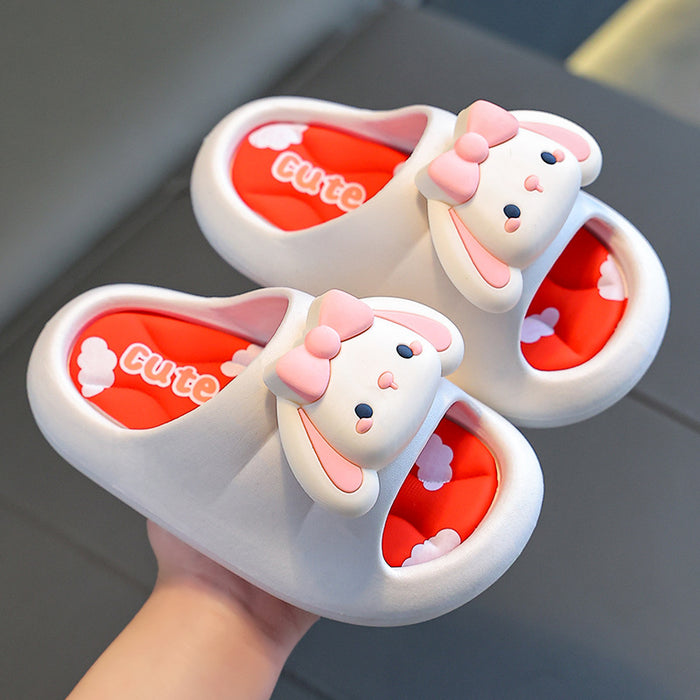 Wholesale Summer Girls Slippers Princess Cartoon Indoor Non-slip Bathroom Bath Cute Soft Bottom Children Slippers JDC-SP-Langd007