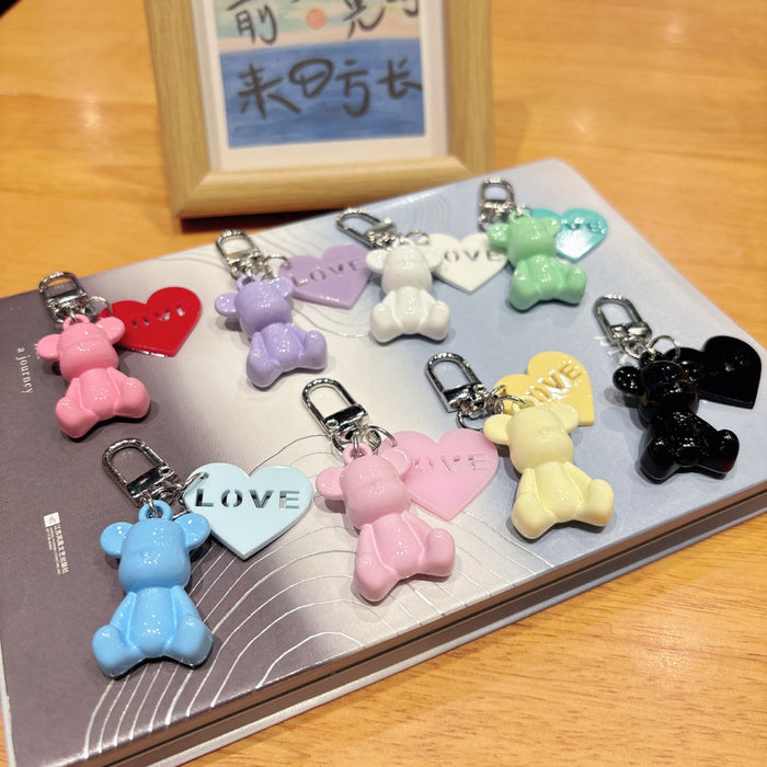 Wholesale Cartoon plated keychain DIY mobile pendant versatile hanging accessory small gift