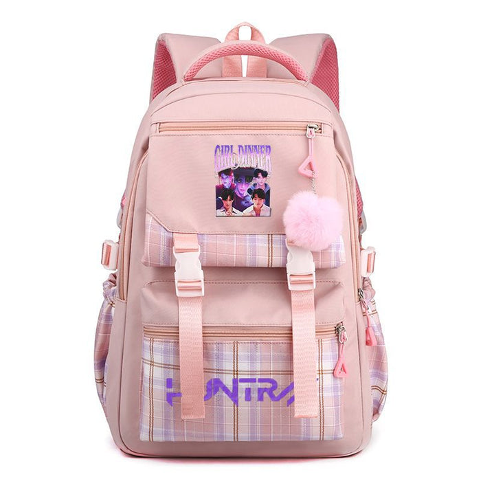 Wholesale  Kpop Printed School Bag Junior High School Large Capacity Backpack