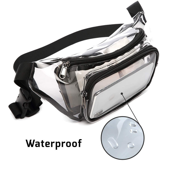 Wholesale PVC Waterproof Transparent Sports Waist Bag Messenger Bag JDC-SD-DongY001