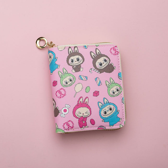 Wholesale Cute Cartoon Print Short Kids Wallet