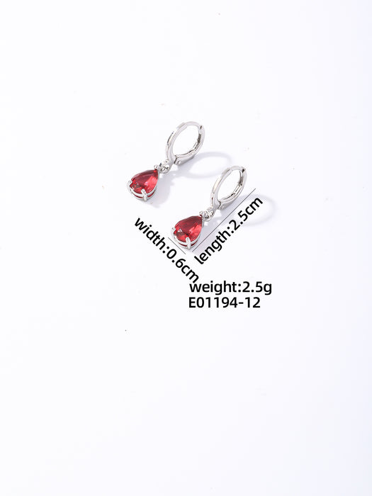 Wholesale Zirconia inlaid exquisite earrings and accessories, new versatile and niche high-end earrings and accessories wholesale