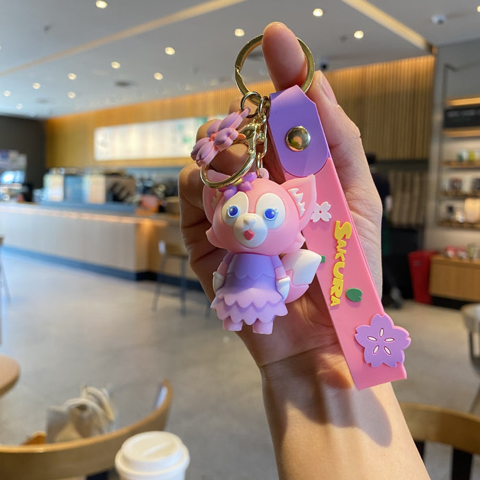 Wholesale Cute 3D Doll Silicone Keychain JDC-KC-MingT130