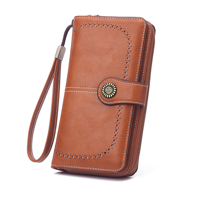 Wholesale Wax Leather Vintage Wallet