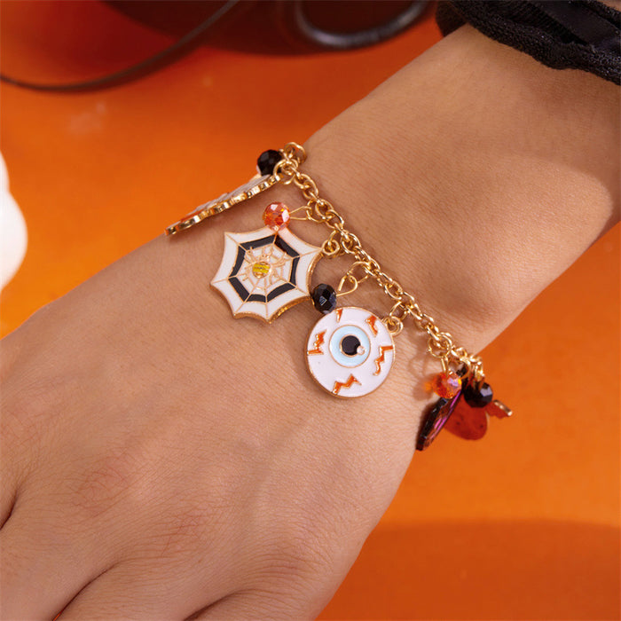 Wholesale  Pumpkin  Skull Alloy Jewelry Bracelet Creative Ghost Black Cat Jewelry