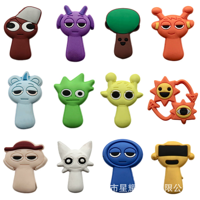 Wholesale Hole shaped shoes, flower shaped shoe buckles, PVC soft rubber cartoon shoe accessories, decorative buckles, wholesale in stock