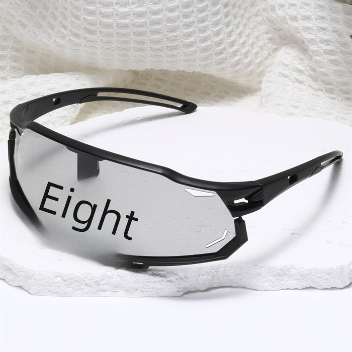 Wholesale New outdoor sports windproof goggles, color changing cycling glasses, men's and women's fashionable polarized sunglasses