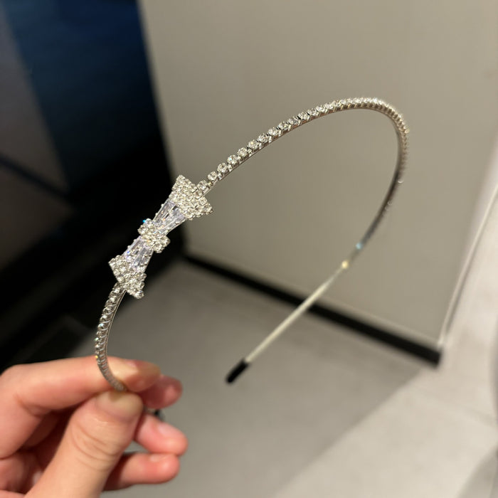 Wholesale  Hair Hoop All-match Rhinestone Fine Head Hoop  Zircon Elegant  Headwear for Women