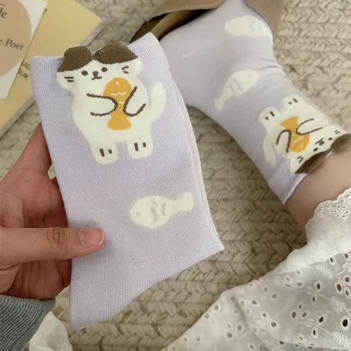 Wholesale Socks, mid length socks, pure cotton stockings