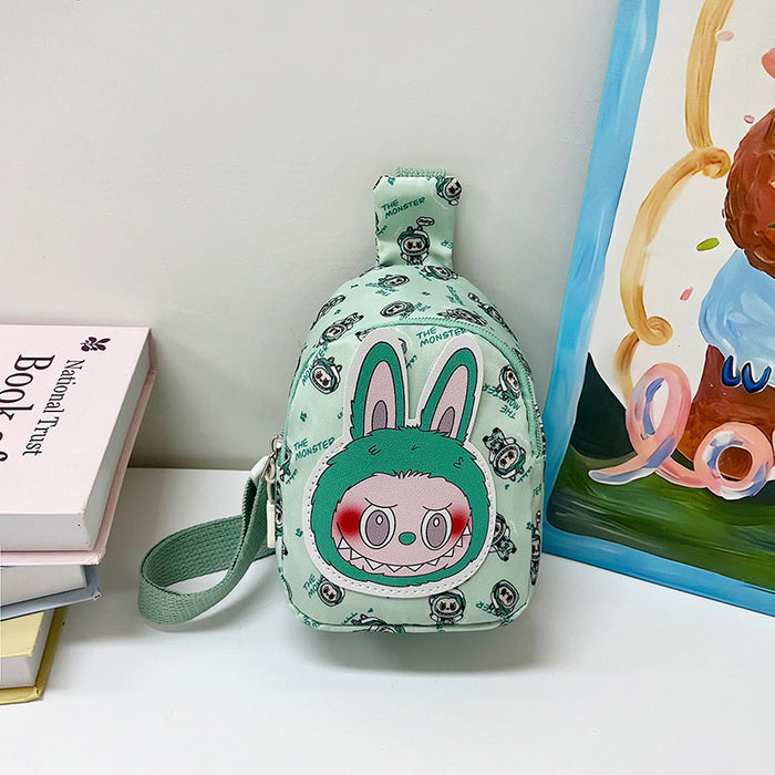 Wholesale Cute cartoon chest bag for children, fashionable crossbody bag, casual backpack, travel small chest bag