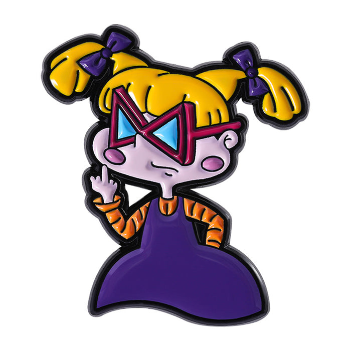 Wholesale Cartoon little girl brooch animation metal badge