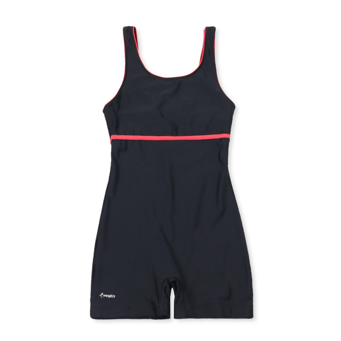 Wholesale Tank top one-piece sports swimsuit color blocking tight elastic training swimsuit quick drying slimming professional flat angle swimsuit