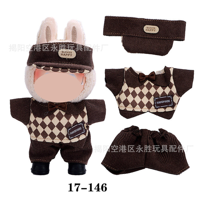 Wholesale 10pcs/set Doll clothes vinyl plush doll can be worn to replace clothes