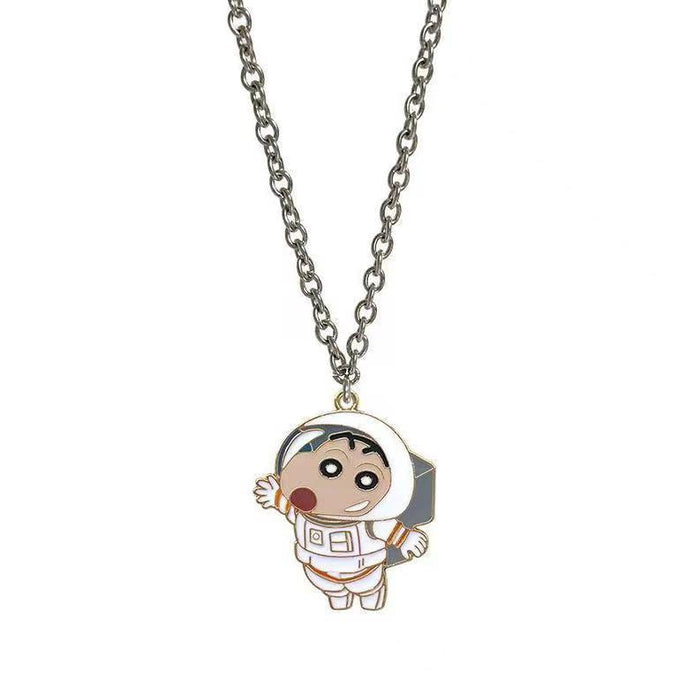 Wholesale Cartoon Style Smiling Bear Personality Pendant Stainless Steel Children's Necklace JDC-NE-YSJZ003