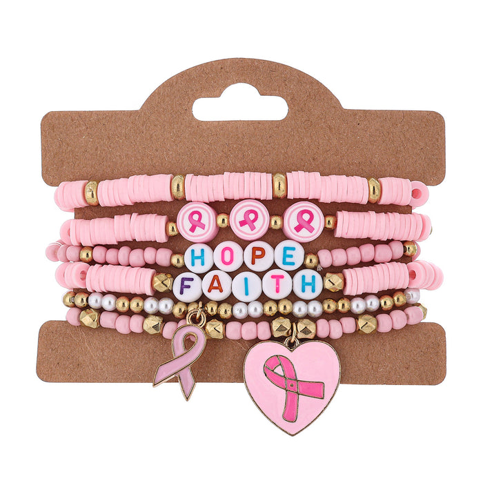 Wholesale Red ribbon-shaped pendant accessory with 18. 5cm bracelet