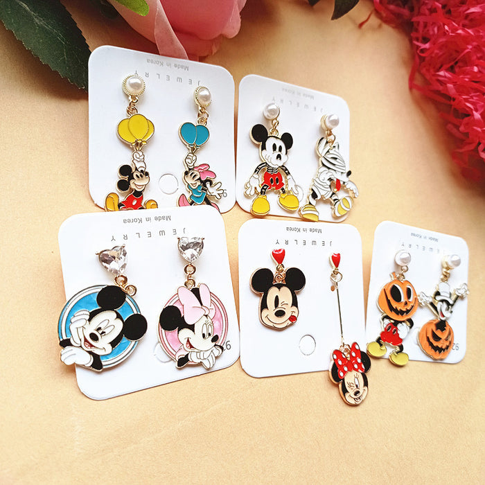 Wholesale Cute Alloy Cartoon Earrings JDC-ES-Xiaox012