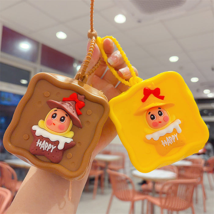 Wholesale Cute Cartoon Silicone Earphone Bag
