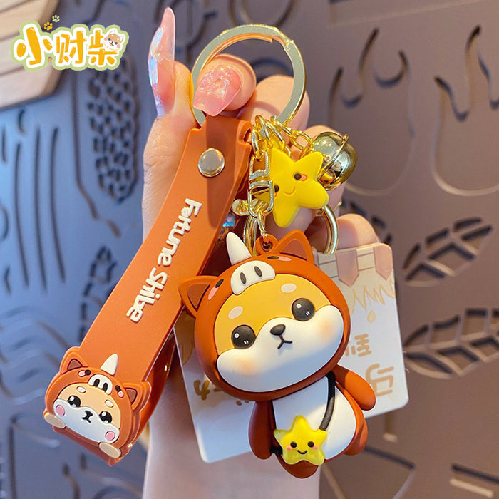 Wholesale Cartoon Zodiac Horse Silicone Keychain Cute Chinese New Year Gift Keyring