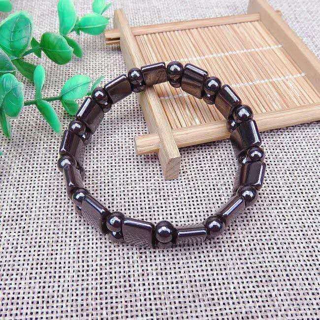 Wholesale Hematite Half Moon Bead Magnetic Bracelet JDC-BT-NHong017