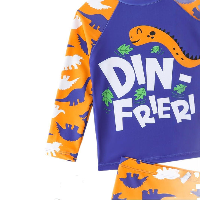 Wholesale Children's swimsuit and swimwear split long sleeved sunscreen quick drying set