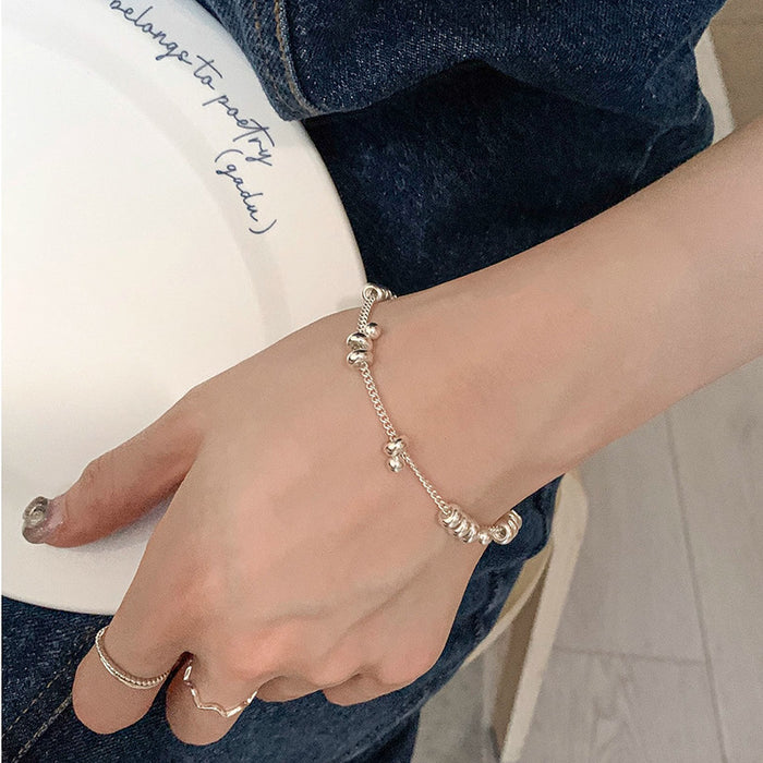 Wholesale Small niche design, fashionable and simple round bead bracelet, basic style, fashionable temperament, first accessory