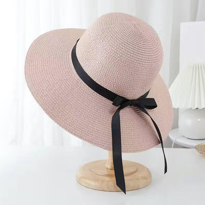 Wholesale Hat versatile sun hat fisherman hat breathable straw woven basin hat foldable sun hat