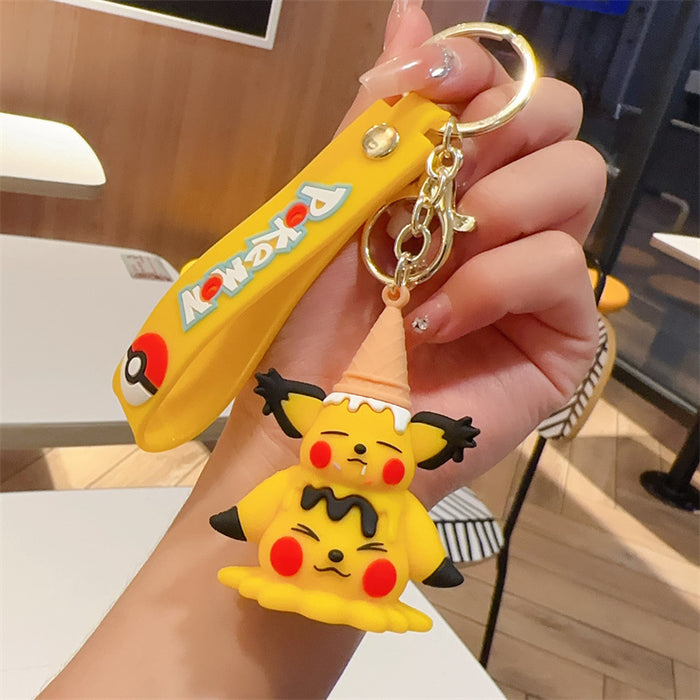 Wholesale Keychain Cartoon PVC Doll Car Parts Keychain Pendant