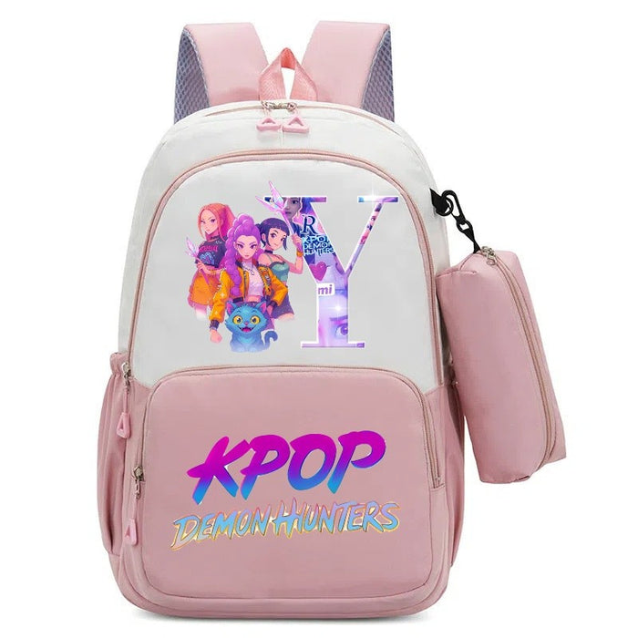 Wholesale Alphabet Cartoon Print Two-Piece Backpack Set for Primary and Middle School Students