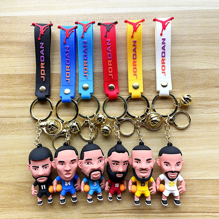 Wholesale Cartoon Three-dimensional Silicone Doll Keychain JDC-KC-MZL009