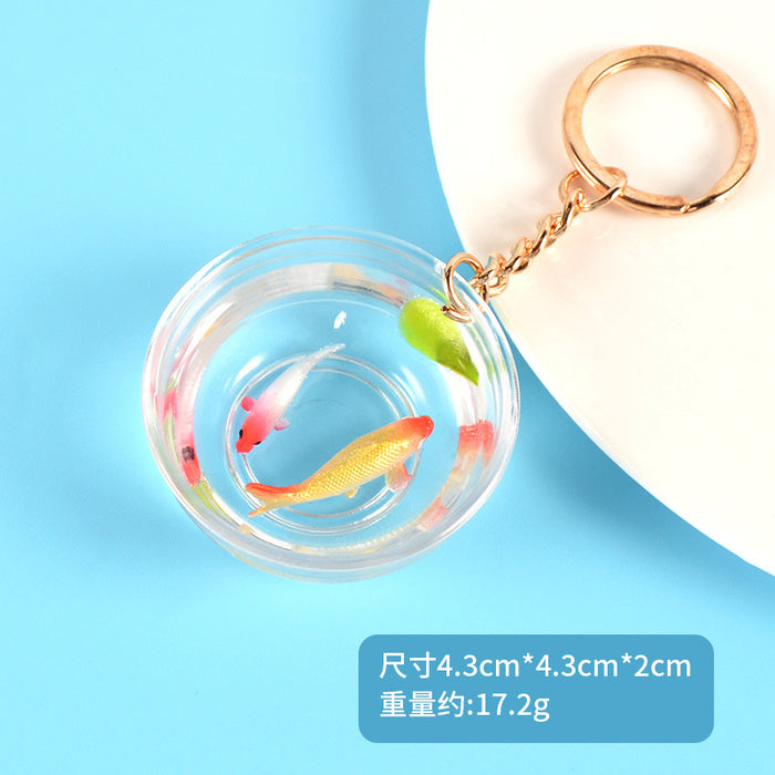 Wholesale Lucky Koi Fish Keychain Bag Charm Car Key Accessory Gift For Resale MOQ≥5