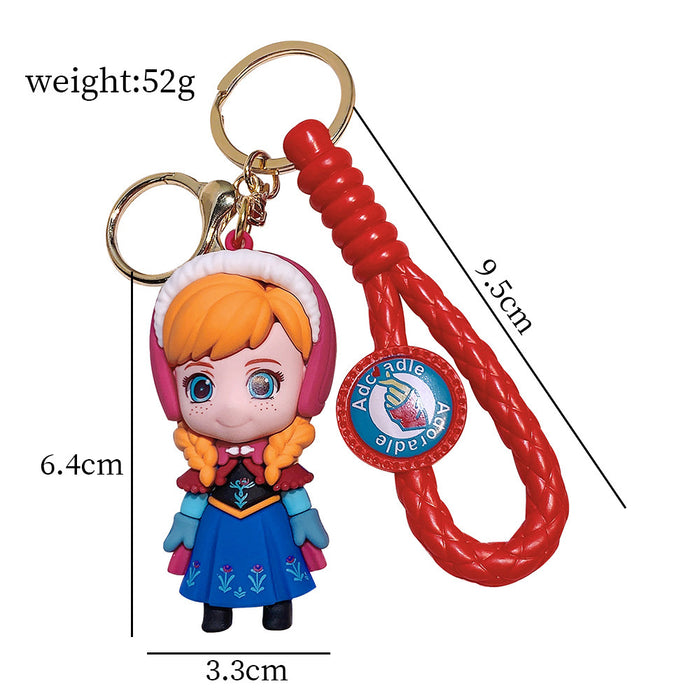 Wholesale 3pcs Cartoon Silicone Car Keychain Cute Creative Gift