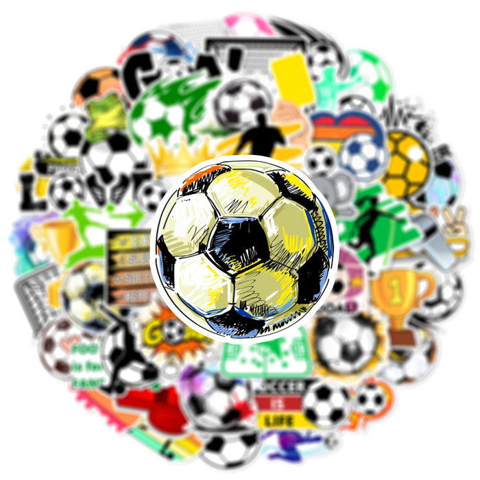 Wholesale 50 Football Sports Graffiti Waterproof Stickers