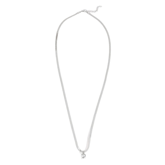 Wholesale New Fashion Alloy Peach Heart Waist Chain Personalized Love Pendant Snake Bone Chain