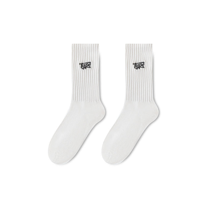 Wholesale Socks men's mid length stockings men's anti odor and sweat absorbing men's socks casual sports men's long tube