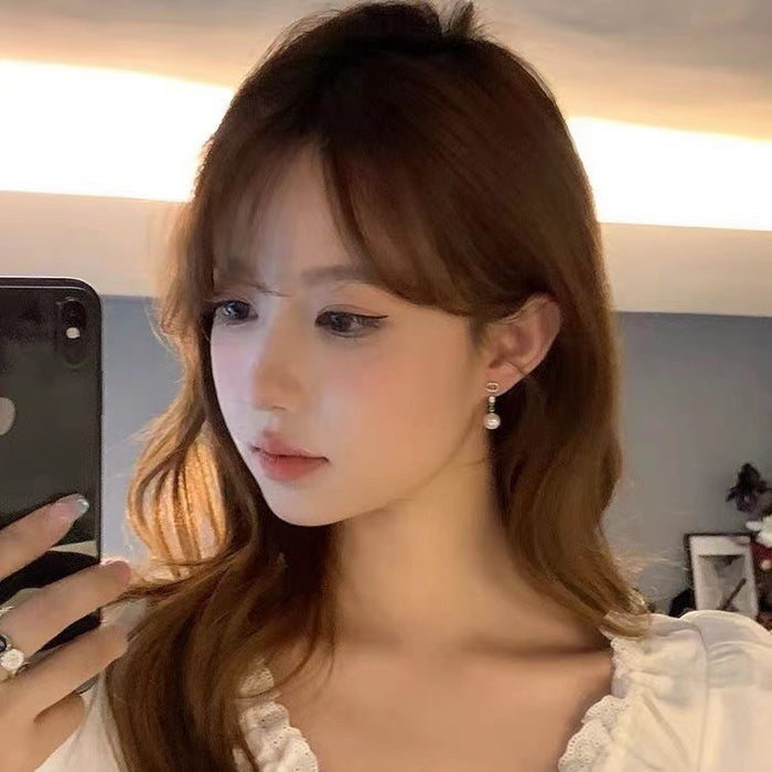 Wholesale Pearl Pendant Earrings Ear Clips Earrings