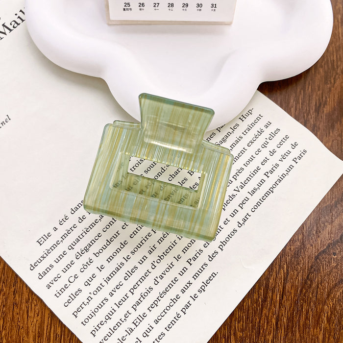 Wholesale Handmade Acetate Medium Hair Claw Square Design for Women Everyday Styling